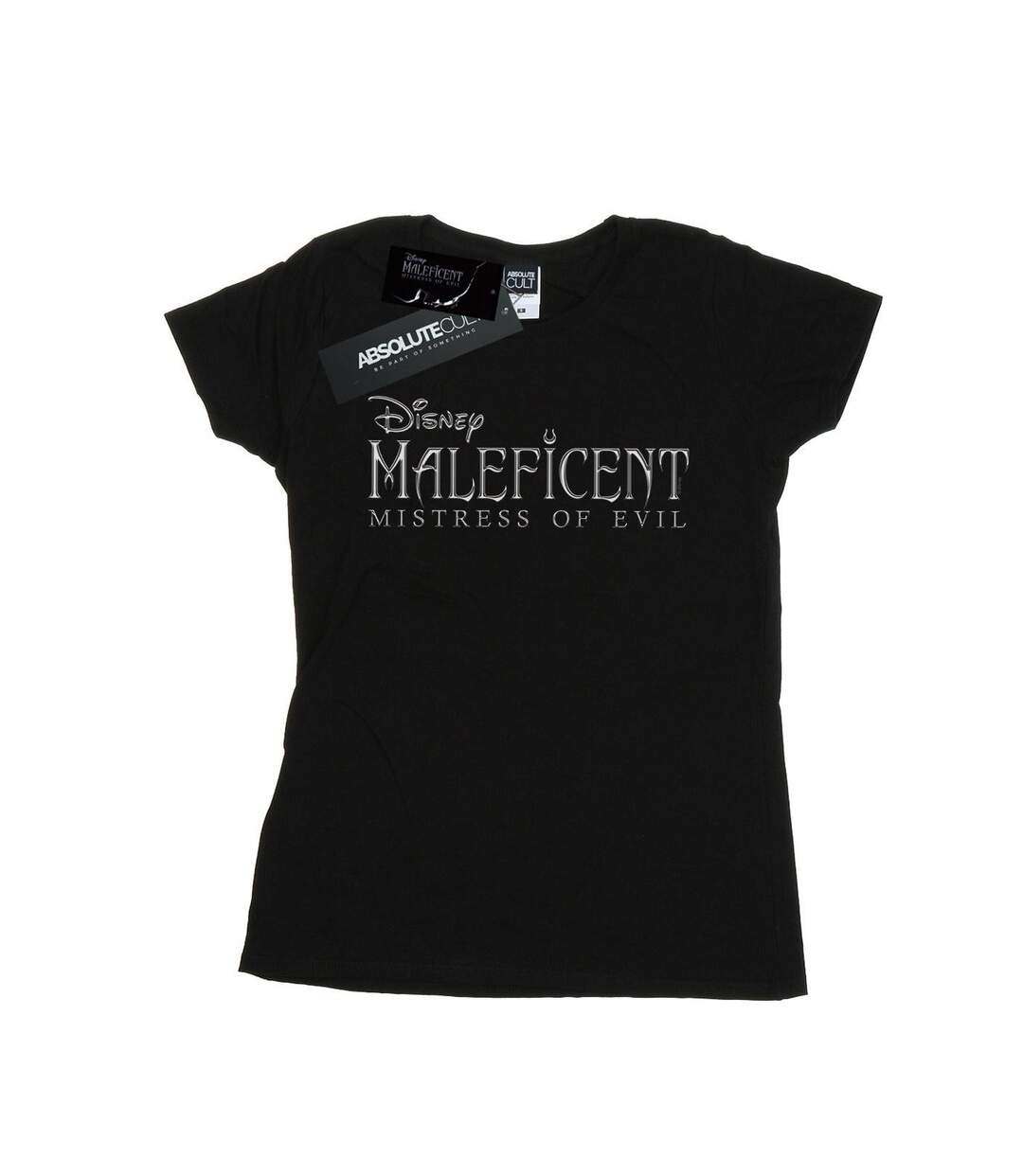 Disney T-shirt en coton avec logo Femmes/Dames Maleficent Mistress Of Evil (Noir) - UTBI30677-1