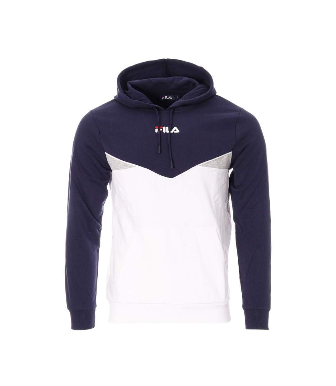 Sweat blanc/marine homme fila simpson - l-1
