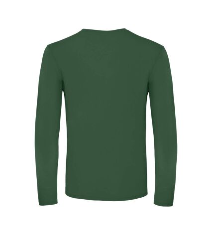 B&C Mens Round Neck Long-Sleeved T-Shirt (Bottle Green)