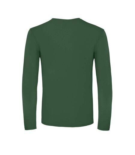 B&C Mens Round Neck Long-Sleeved T-Shirt (Bottle Green)