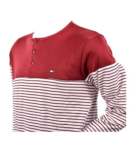 Pyjama Homme Long SWEET SECRET C2708 MARINIERE ROUGE