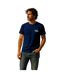 Mens Cali Crew Neck T-shirt Navy Blue Republic Of California-1