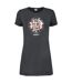Womens/ladies rain sleep token t-shirt dress charcoal Amplified-1
