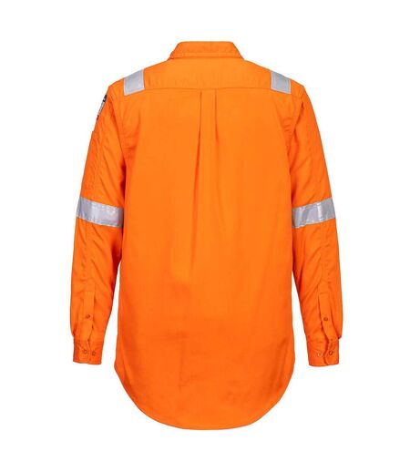 Mens Bizflame Work Lightweight Shirt Orange Portwest