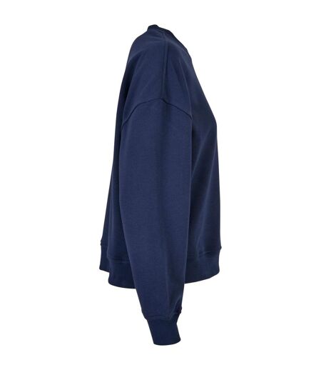 Sweat-shirt Surdimensionné À Col Ras Du Cou Womens/ladies Marine Légère Build Your Brand