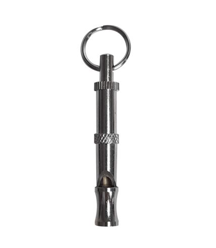 Variable dog training whistle one size silver Ancol