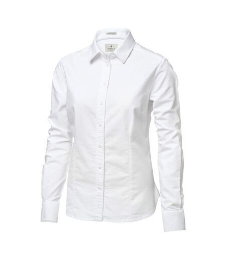 Nimbus Womens/Ladies Rochester Oxford Long Sleeve Formal Shirt (White) - UTRW3632