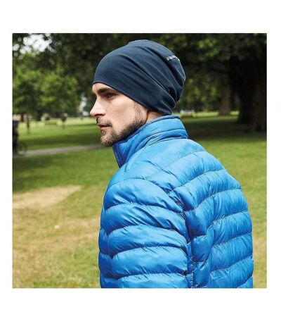 Beechfield Mens Hemsedal Cotton Beanie (French Navy/White) - UTRW5801