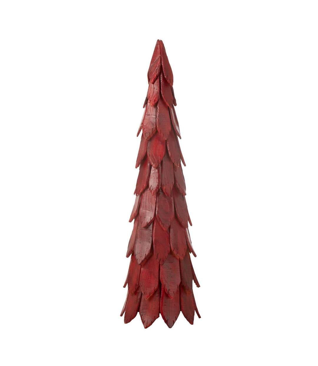 Sapin de Noël en Bois Pieces 120cm Rouge-1