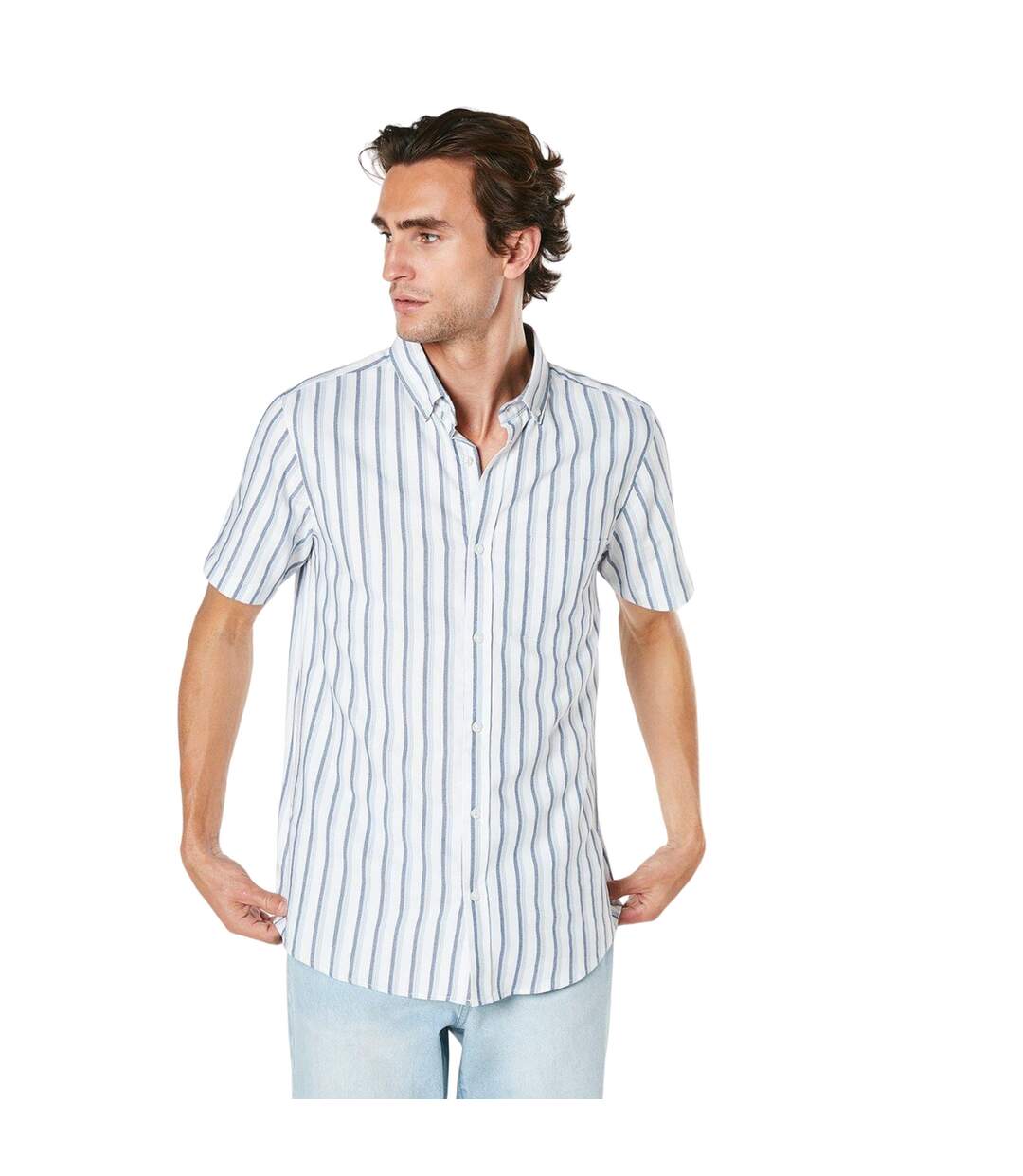 Chemise homme blanc Maine-1