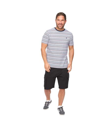 T-shirt Packham Homme Blanc À Rayures Bewley & Ritch