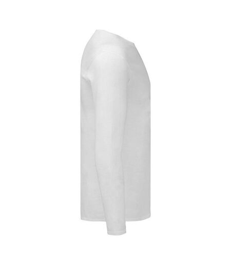 Mens Iconic 150 Long-sleeved T-shirt White Fruit Of The Loom