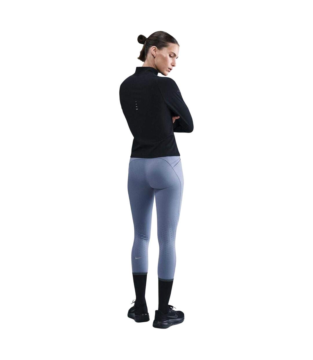 Womens/ladies Swift Running Tights Indigo Nike-2