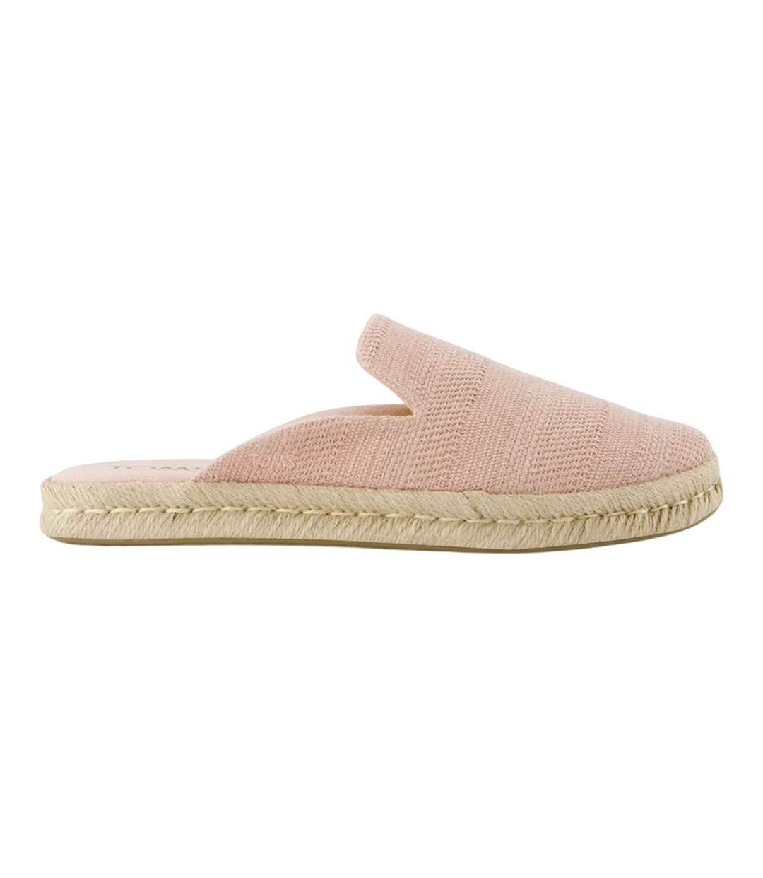 Womens/ladies Santiago Mule Slippers Rose Toms-3