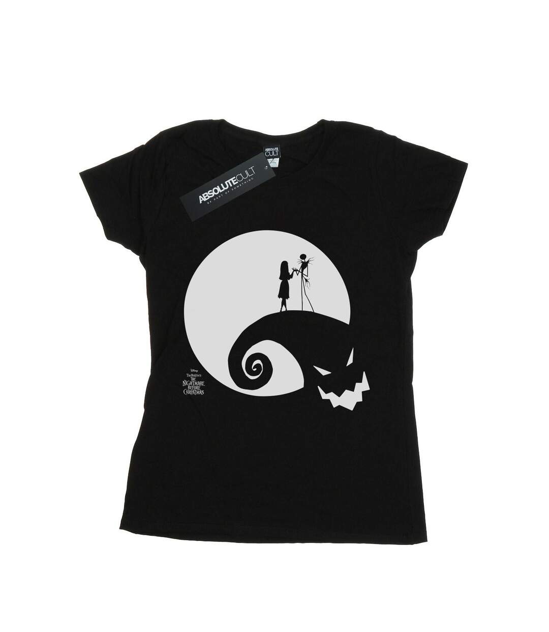 Disney T-shirt en coton Womens/Ladies Nightmare Before Christmas Moon Oogie Boogie (Noir) - UTBI35483-1