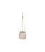 Cache-Pot Suspendu Bota 14cm Blanc & Naturel