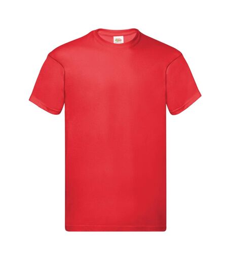 Fruit of the Loom Mens Original T-Shirt (Red)