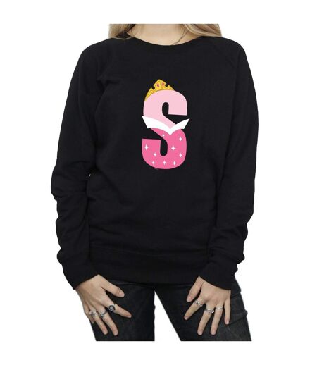 Disney Sweat-shirt Womens/Ladies Alphabet S Is For Sleeping Beauty (Noir) - UTBI32804