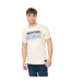 Mens Chevin T-shirt Off White Crosshatch-2