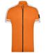 maillot cycliste zippé HOMME JN454 - orange