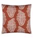Kalindi paisley outdoor cushion cover 43cm x 43cm terracotta Paoletti