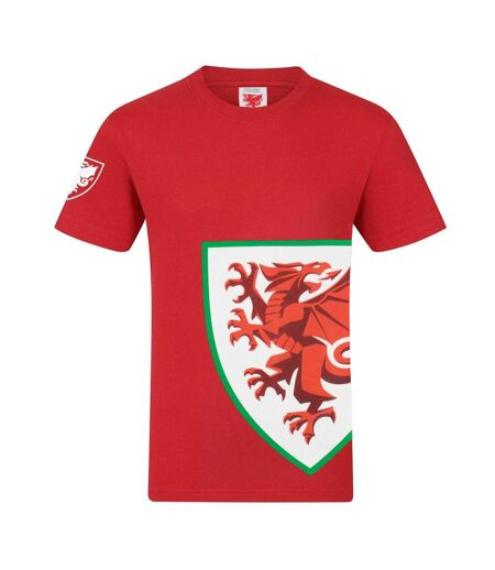 T-shirt Motif/style Graphique Homme Rouge FA Wales