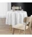 Nappe Antitache Ronde Imprimé Lonigold 180cm Blanc-3