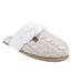 Heat Holders - Chaussons femmes thermiques en fausse fourrure et tricot torsadé-4