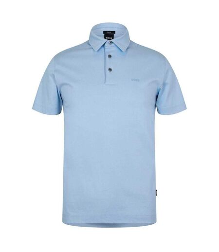 Mens 30 Slim Polo Shirt Pastel Blue Boss