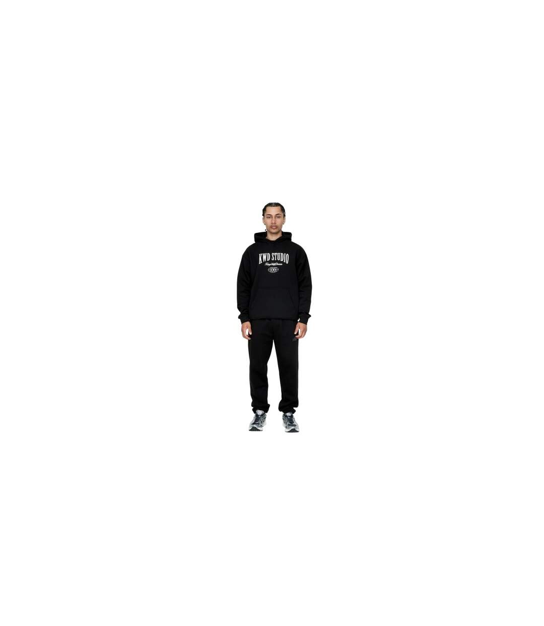 Mens Studio Studios Back Print Hoodie Black Kings Will Dream-1