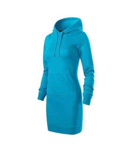 Robe À Capuche Snap Femme Bleu Malfini