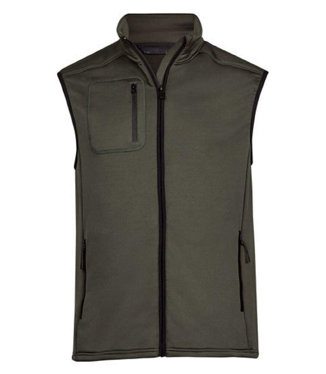 Gilet bodywarmer polaire extensible - Homme - 9104 - vert profond deep