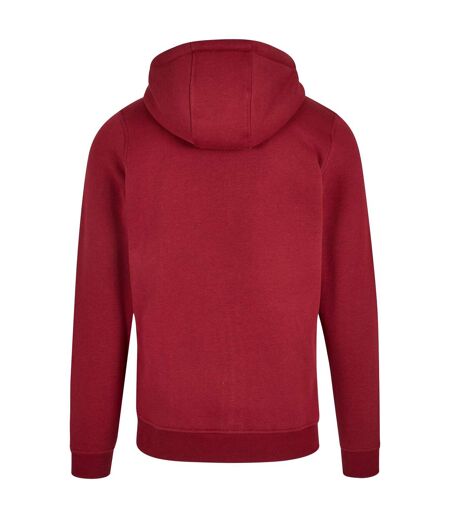 Sweat À Capuche Zippé Lourd Pour Hommes Bourgogne Build Your Brand