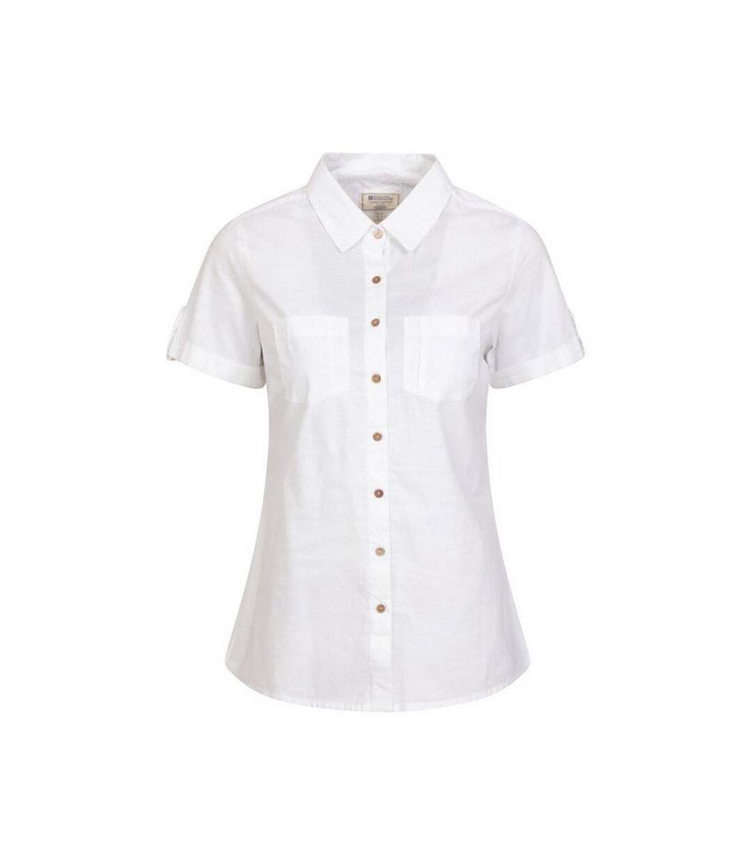Womens/ladies Coconut Short-sleeved Shirt White Mountain Warehouse-1