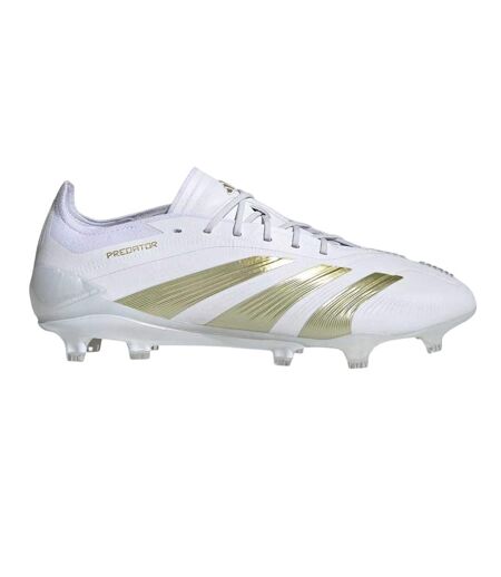 Mens Predator Elite Firm Ground Football Boots White Gold Adidas