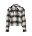 Womens/ladies Lou Polyester Blend Shacket Black Pumice Print Only-2