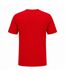 Mens Rubberised Logo Cotton T-shirt Red Boss-2
