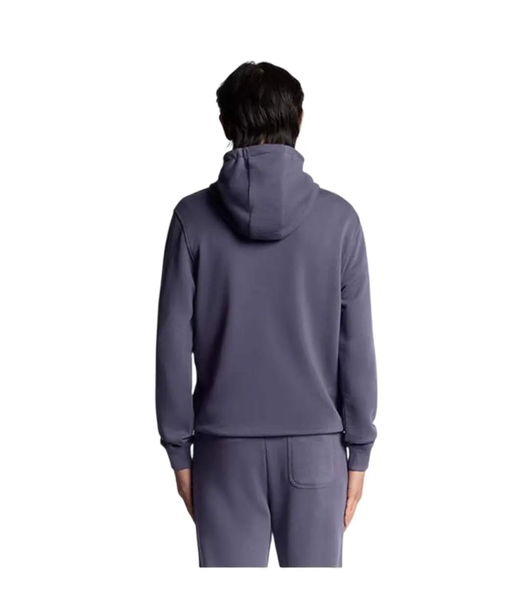 Mens Embroidered Logo Hoodie Graystone Lyle & Scott-3