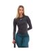 Womens/ladies Series-3 Long-sleeved Top Charcoal Skins-4