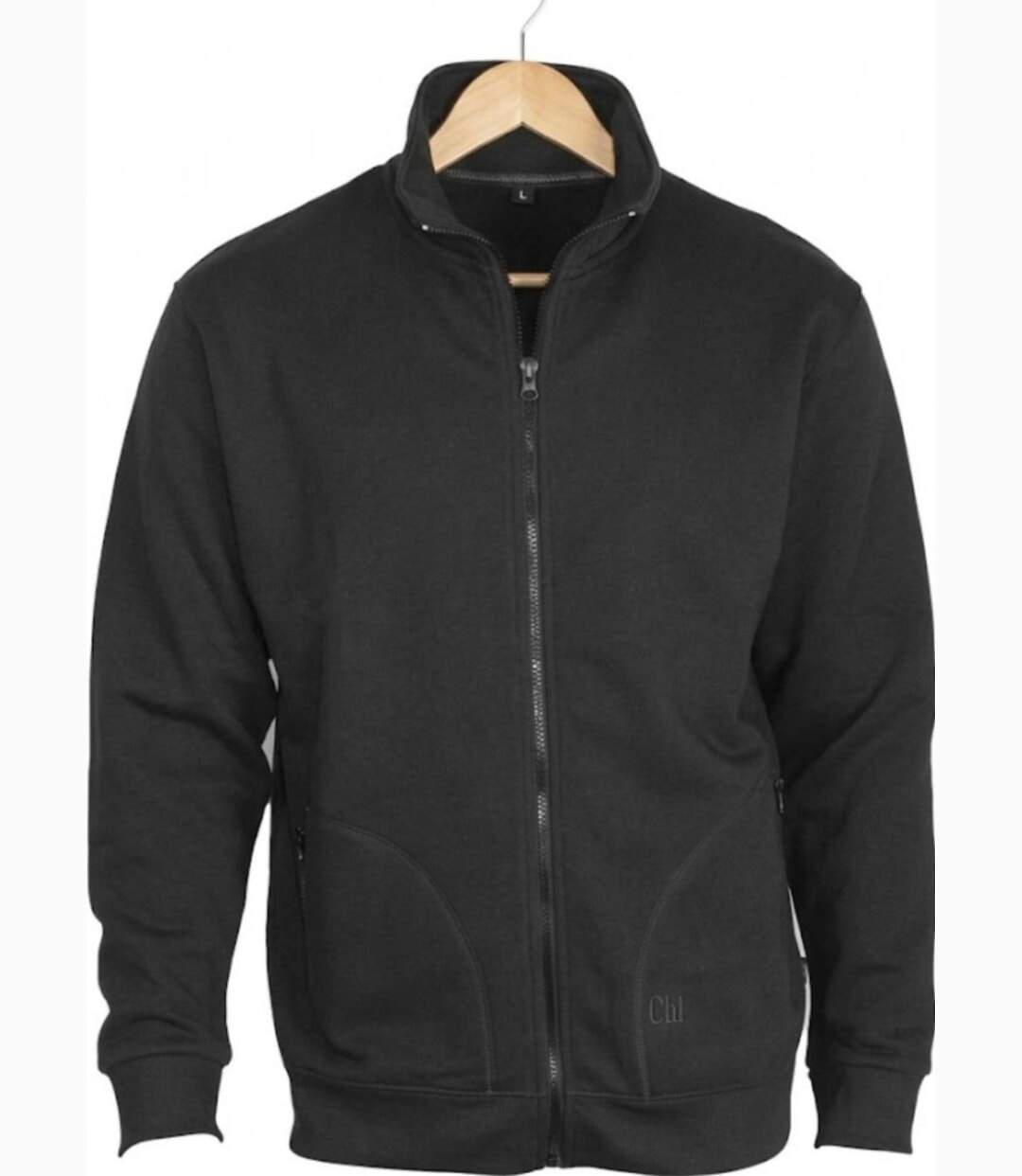 CHALLENGER CAPITAL4 — Veste molleton zippée noire : confort thermique et poches sécurisées-2