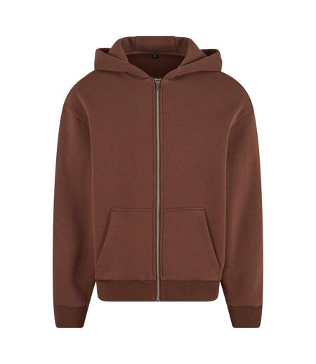 Veste À Capuche Adulte Marron Foncé Build Your Brand