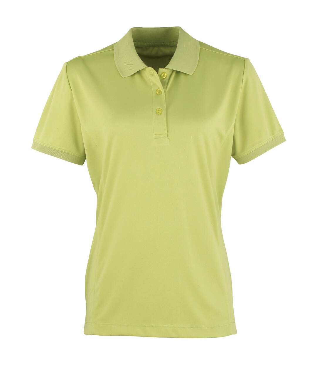 Coolchecker polo à manches courtes femme vert citron Premier-1