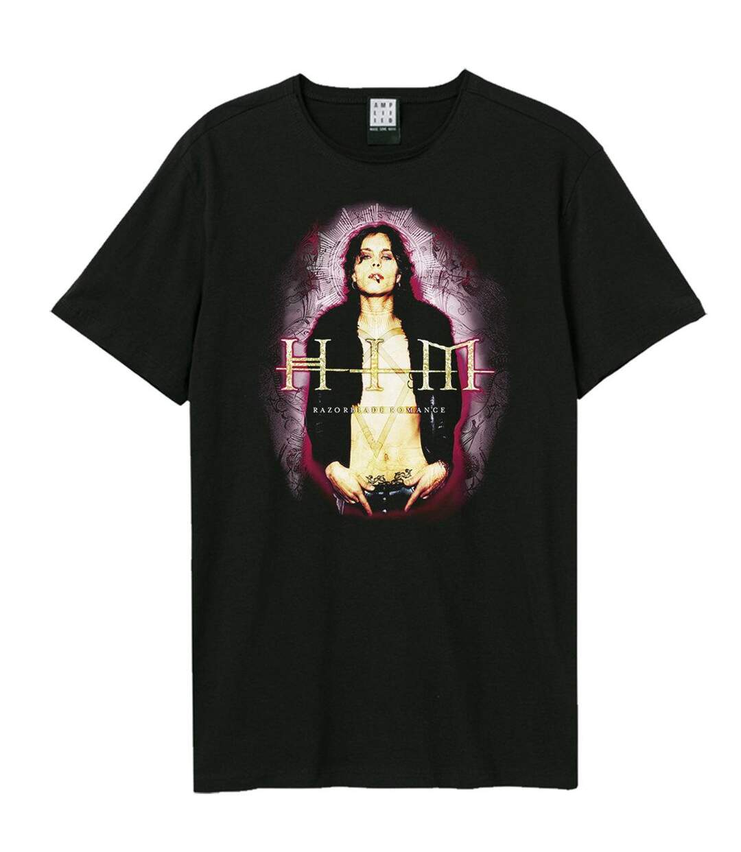 T-shirt Razorblade Romance Adulte Noir Amplified-1