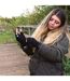 THMO - Femme Gants Sans Doigts Thinsulate Chaud Hiver | Doublés Polaire Gants-3