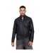 Mens Faux Leather Jacket Black Brave Soul-2