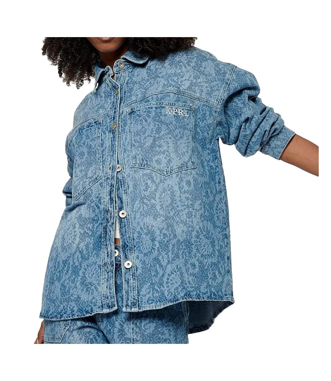 Chemise bleu femme kaporal biva-1