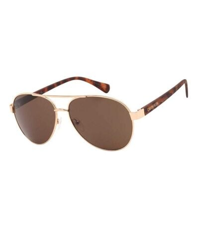 Lunettes De Soleil Motif/style Pilote Homme Taille Unique Jaune Or Calvin Klein