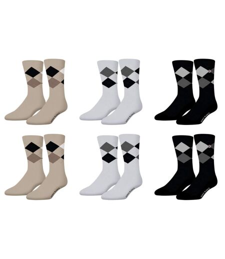 Lot de 6 paires de chaussettes de ville Serge Blanco Losange Serge Blanco