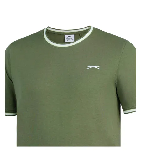 Mens Cotton T-shirt Slate Blue Slazenger