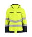Mens Functional Reflective Tape Padded Jacket Yellow Black Projob-1